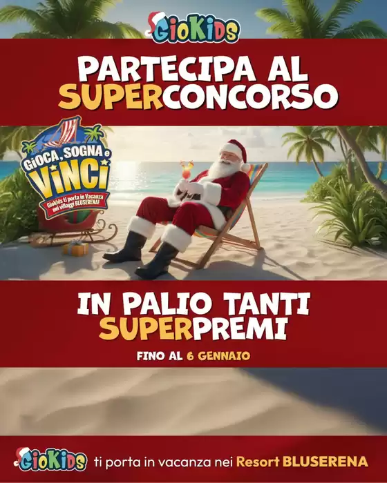 Volantino Giokids a Amelia | Grande offerta per cacciatori di affari | 2025-12-03T00:00:00.000Z - 2026-01-06T00:00:00.000Z