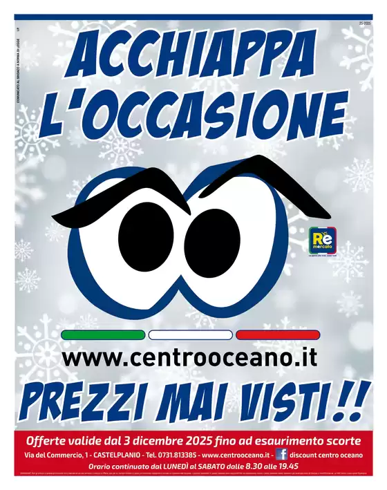 Volantino Centro Oceano a Bari | Prezzi mai visti!! | 2025-12-03T00:00:00.000Z - 2025-12-03T00:00:00.000Z