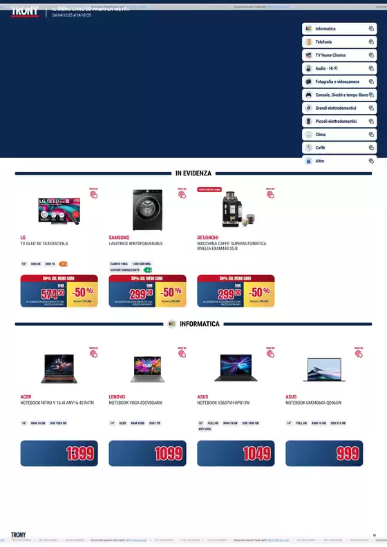 Volantino Trony a Cinisi | Dal 04 al 24 dicembre | 2025-12-04T00:00:00.000Z - 2025-12-24T00:00:00.000Z