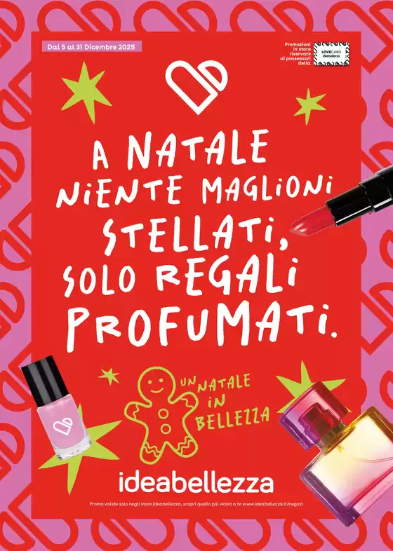 Volantino Idea bellezza a Cinisi | A Natale niente maglioni stellati, solo regali profumati. | 2025-12-05T00:00:00.000Z - 2025-12-31T00:00:00.000Z