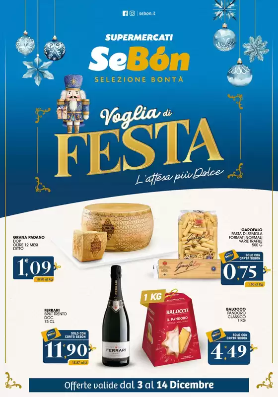 Volantino SeBón | Voglia di Festa | 2025-12-03T00:00:00.000Z - 2025-12-14T00:00:00.000Z