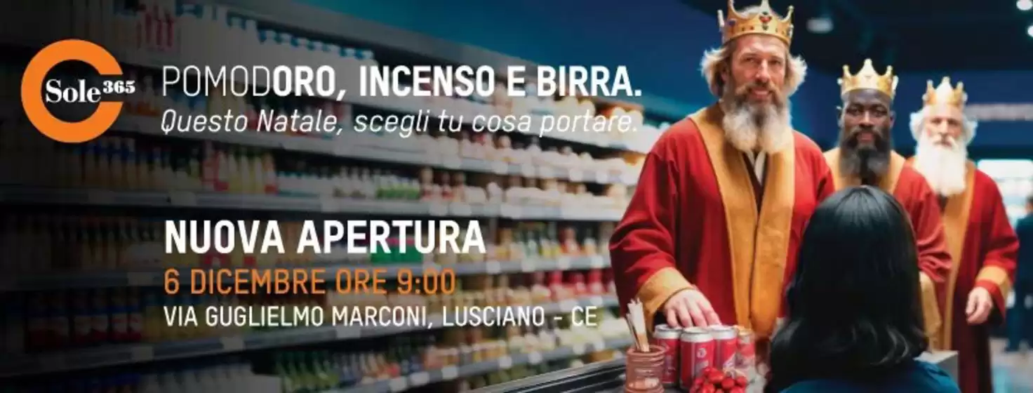 Volantino Sole 365 | Nuova apertura | 2025-12-03T00:00:00.000Z - 2025-12-06T00:00:00.000Z