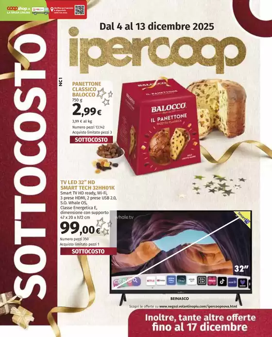 Volantino Ipercoop a Bari | Sottocosto | 2025-12-04T00:00:00.000Z - 2025-12-17T00:00:00.000Z