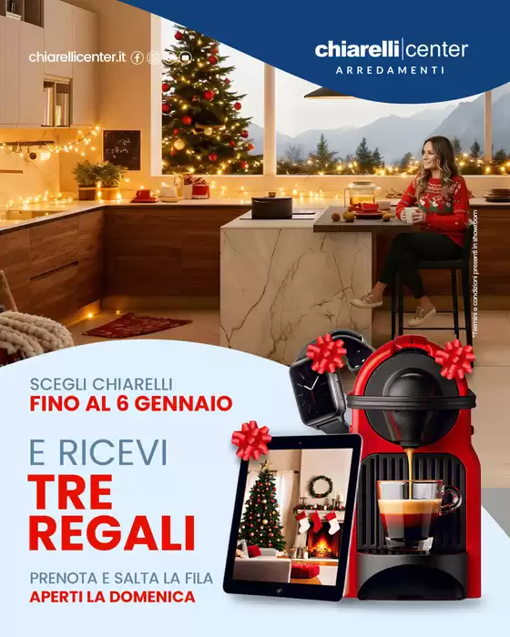 Volantino Chiarelli Center a Padova | Affari esclusivi | 2025-12-04T00:00:00.000Z - 2026-01-06T00:00:00.000Z