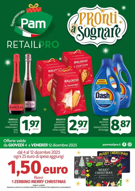 Volantino Pam RetailPro | Pronti a sognare | 2025-12-04T00:00:00.000Z - 2025-12-12T00:00:00.000Z