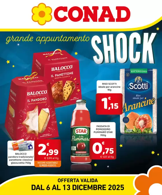 Volantino Margherita Conad a Vignate | Grande appuntamento SHOCK | 2025-12-06T00:00:00.000Z - 2025-12-09T00:00:00.000Z