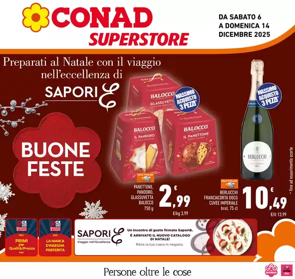 Volantino Conad Superstore a Cassola | BUONE FESTE! | 2025-12-06T00:00:00.000Z - 2025-12-14T00:00:00.000Z