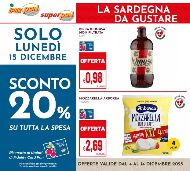 Volantino Superpan a Sava | La sardegna da gustare | 2025-12-04T00:00:00.000Z - 2025-12-14T00:00:00.000Z