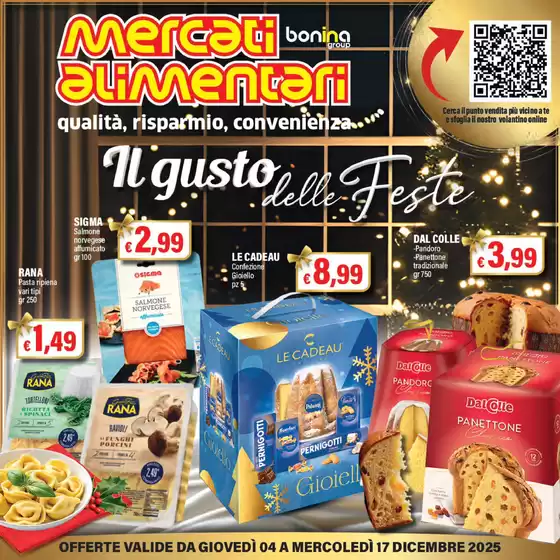 Volantino Mercati Alimentari a Sava | Il gusto delle Festa | 2025-12-04T00:00:00.000Z - 2025-12-17T00:00:00.000Z