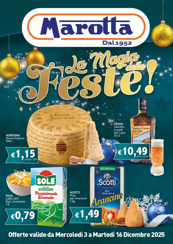 Volantino Marotta a Sava | La magia delle Feste! | 2025-12-04T00:00:00.000Z - 2025-12-16T00:00:00.000Z