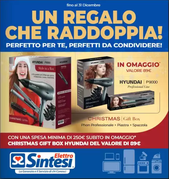 Volantino Elettrosintesi | Un regalo che raddoppia! | 2025-12-04T00:00:00.000Z - 2025-12-31T00:00:00.000Z