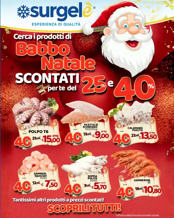 Volantino Surgelè a Codigoro | Babbo natale | 2025-12-04T00:00:00.000Z - 2025-12-25T00:00:00.000Z