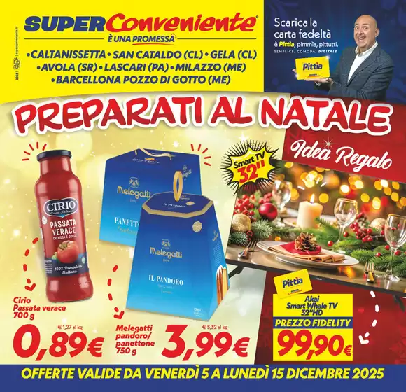 Volantino SuperConveniente a Codigoro | Perparati al natale | 2025-12-05T00:00:00.000Z - 2025-12-15T00:00:00.000Z