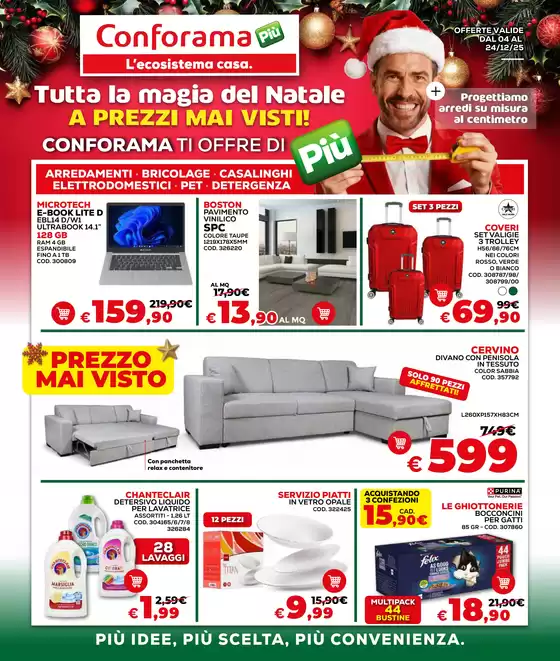 Volantino Conforama a Padova | Tutta la magia del natale | 2025-12-04T00:00:00.000Z - 2025-12-24T00:00:00.000Z