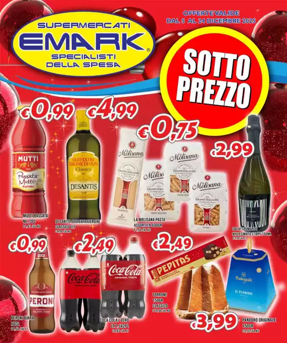 Volantino Supermercati Emark a Locri | Sottoprezzo  | 2025-12-05T00:00:00.000Z - 2025-12-24T00:00:00.000Z