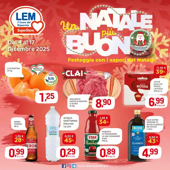 Volantino Lem SuperStore a Corato | Un Natale più buono  | 2025-12-04T00:00:00.000Z - 2025-12-17T00:00:00.000Z