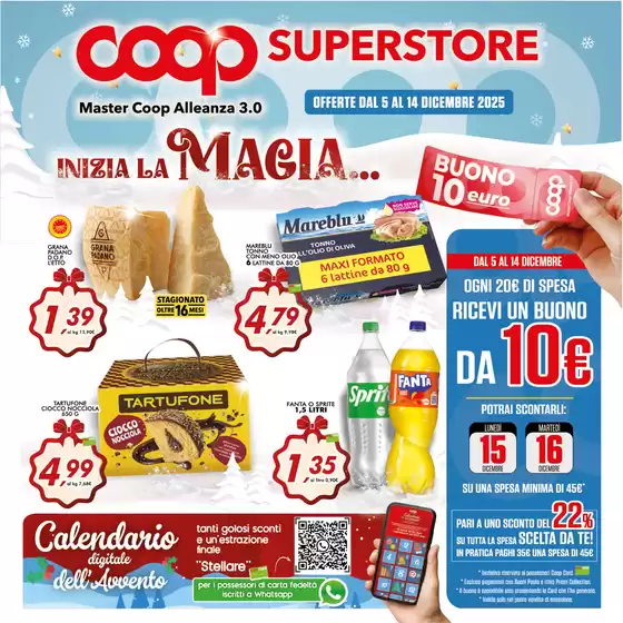 Volantino Superstore Coop a San Giovanni Lupatoto | OFFERTE DAL 5 AL 14 DICEMBRE 2025 | 2025-12-05T00:00:00.000Z - 2025-12-14T00:00:00.000Z