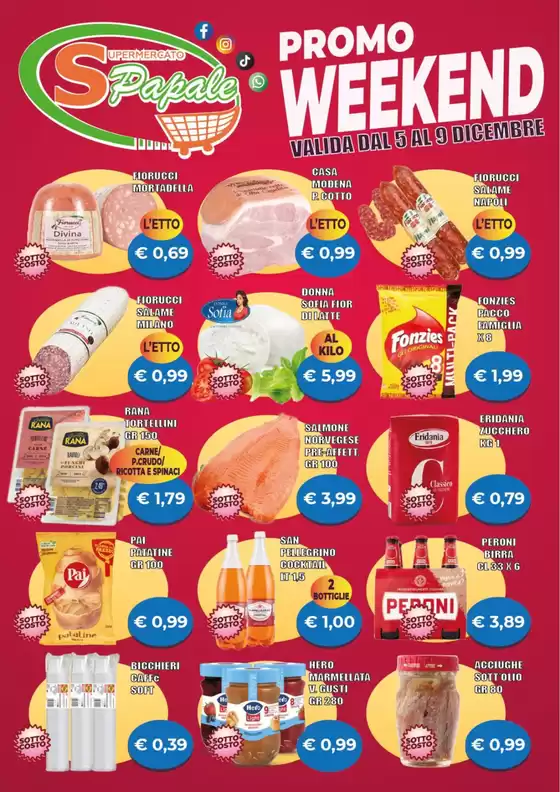 Volantino Supermercato Papale a Abano Terme | Promo weekend | 2025-12-05T00:00:00.000Z - 2025-12-09T00:00:00.000Z