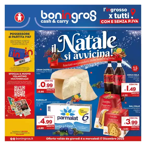 Volantino Boningros Cash and Carry a Abano Terme | Il Natale si avvicina! | 2025-12-04T00:00:00.000Z - 2025-12-17T00:00:00.000Z