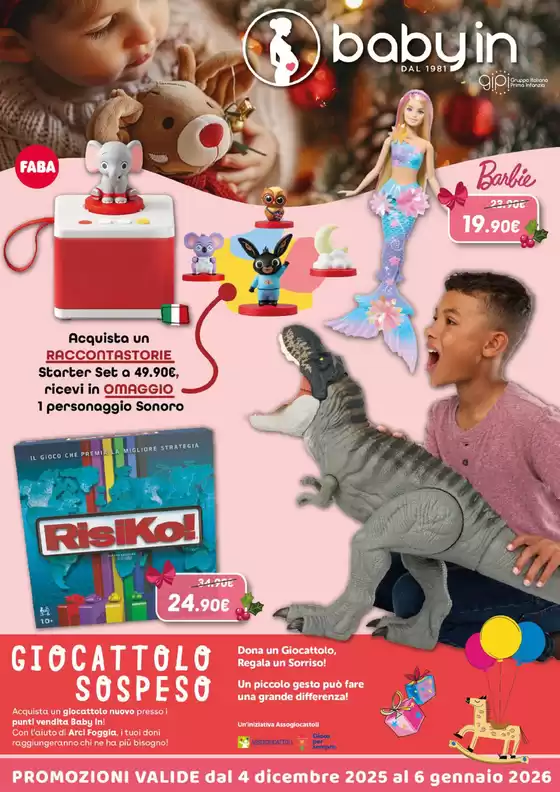 Volantino Baby In | Giocattolo sospeso | 2025-12-05T00:00:00.000Z - 2026-01-06T00:00:00.000Z