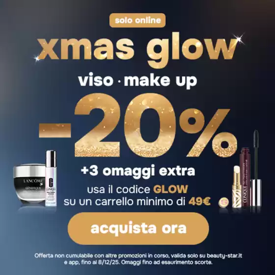 Volantino Beauty Star a Bacoli | xmas glow | 2025-12-05T00:00:00.000Z - 2025-12-08T00:00:00.000Z