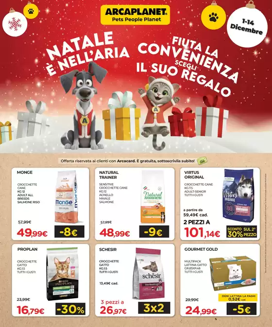 Volantino Arcaplanet | Natale è nell'aria! | 2025-12-08T00:00:00.000Z - 2025-12-14T00:00:00.000Z