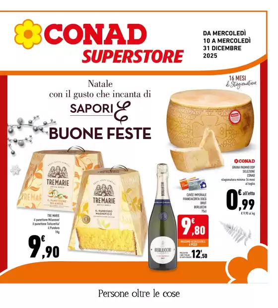 Volantino Conad Superstore a Santa Luce | Buone Feste | 2025-12-10T00:00:00.000Z - 2025-12-31T00:00:00.000Z