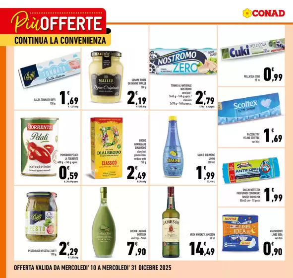 Volantino Conad | Più offerte continua la convenienza | 2025-12-10T00:00:00.000Z - 2025-12-31T00:00:00.000Z