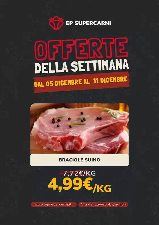 Volantino EP Supercarni | Dal 05 dicembre al 11 dicembre | 2025-12-09T00:00:00.000Z - 2025-12-11T00:00:00.000Z