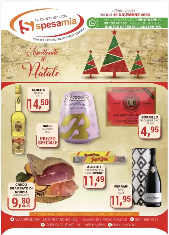 Volantino Supermercati Spesa Mia a Caserta | Aspettando il natale | 2025-12-06T00:00:00.000Z - 2025-12-19T00:00:00.000Z