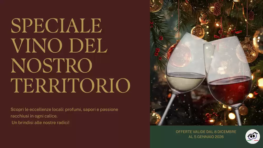 Volantino Centro Oceano | Speciale vino del nostro territorio | 2025-12-08T00:00:00.000Z - 2026-01-05T00:00:00.000Z