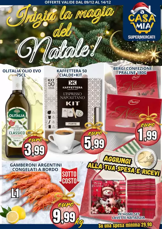Volantino A Casa Mia a Caserta | Inigia la magia del Natale! | 2025-12-09T00:00:00.000Z - 2025-12-14T00:00:00.000Z