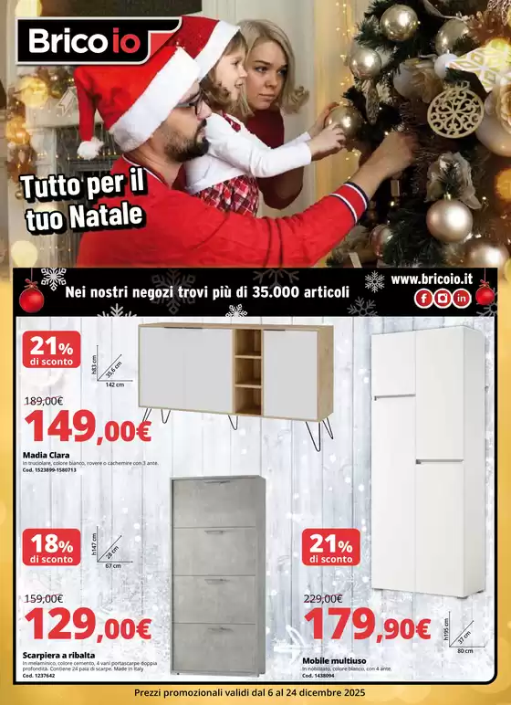 Volantino Bricoio a Legnano | Tutto per il tuo Natale | 2025-12-09T00:00:00.000Z - 2025-12-24T00:00:00.000Z