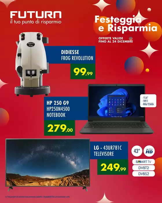 Volantino Futura Elettronica | Festeggia e risparmia | 2025-12-06T00:00:00.000Z - 2025-12-24T00:00:00.000Z