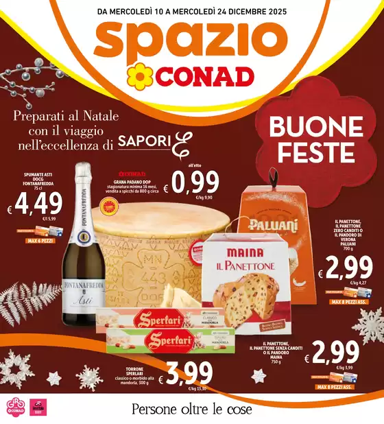 Volantino Spazio Conad a Santa Luce | Buone Feste | 2025-12-10T00:00:00.000Z - 2025-12-24T00:00:00.000Z