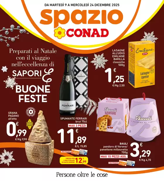Volantino Spazio Conad a Santa Luce | Preparati al Natale | 2025-12-09T00:00:00.000Z - 2025-12-24T00:00:00.000Z