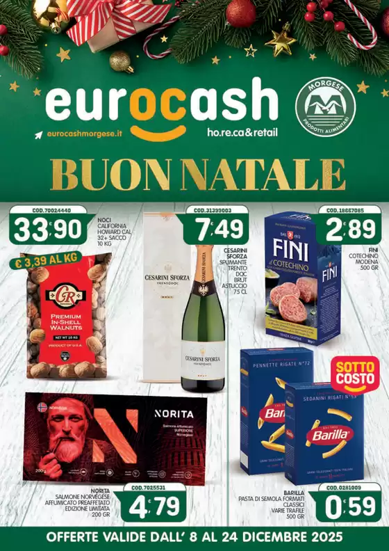 Volantino Eurocash Morgese a Grimaldi | Buon natale | 2025-12-08T00:00:00.000Z - 2025-12-24T00:00:00.000Z
