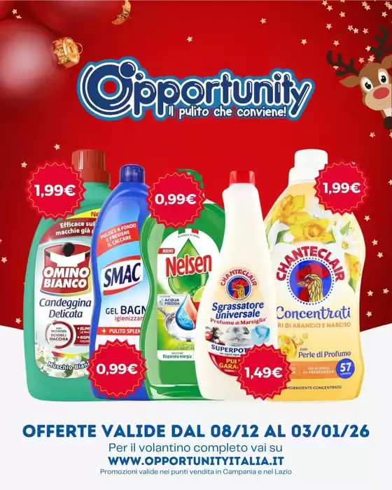 Volantino Opportunity Shop a Palermo | Offerte valide dal 08/12 al 03/01/26 | 2025-12-08T00:00:00.000Z - 2026-01-03T00:00:00.000Z