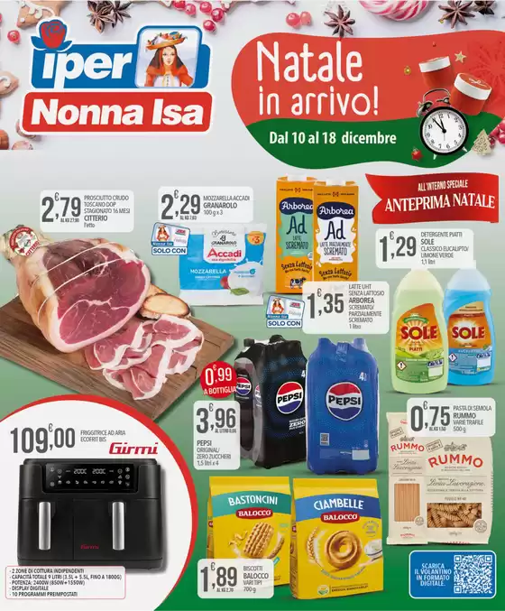 Volantino Iper Nonna Isa a Aosta | Natale in arrivo | 2025-12-10T00:00:00.000Z - 2025-12-18T00:00:00.000Z