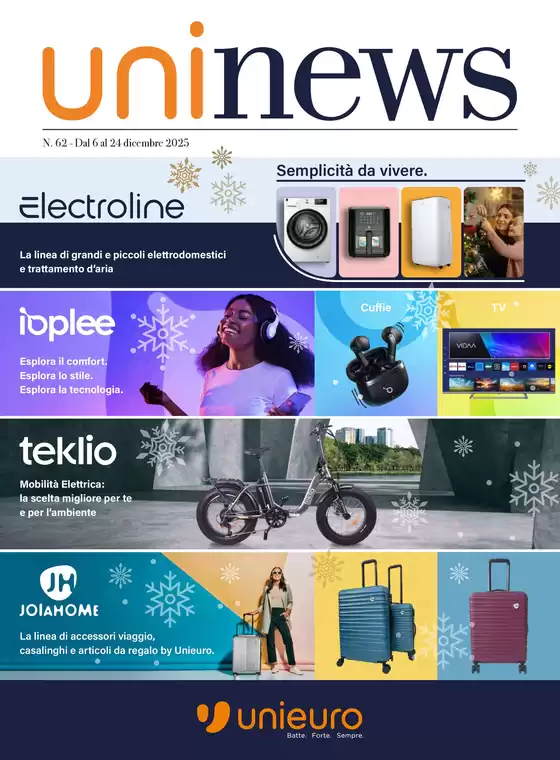 Volantino Unieuro a Asolo | Prodotti per la tua casa e le tue passioni da Unieuro! | 2025-12-06T00:00:00.000Z - 2025-12-24T00:00:00.000Z