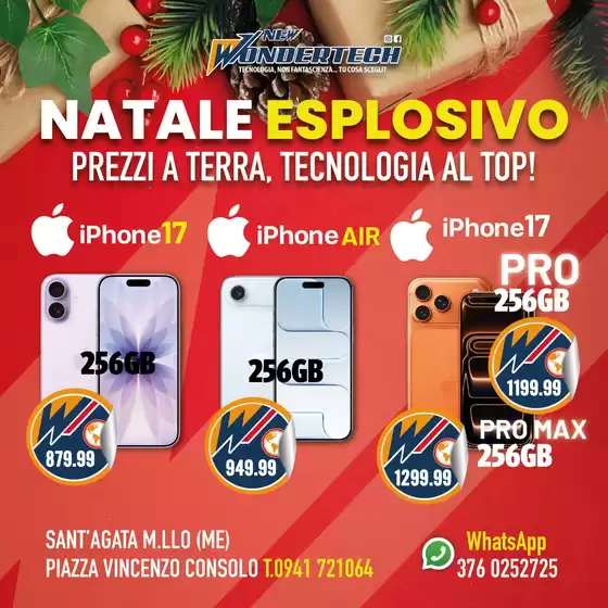 Volantino New Wondertech a Guspini | Natale Esplosivo! | 2025-12-10T00:00:00.000Z - 2025-12-15T00:00:00.000Z