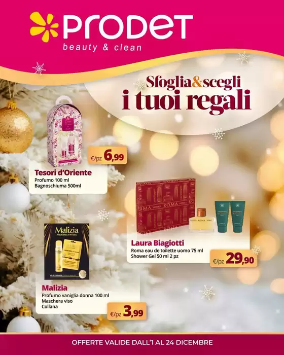 Volantino Prodet a Sesto Fiorentino | Sfoglia & scegli i tuoi regali | 2025-12-01T00:00:00.000Z - 2025-12-24T00:00:00.000Z