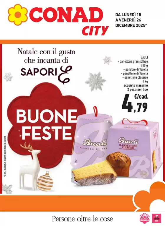 Volantino Conad City a Caronno Pertusella | Buone Feste | 2025-12-15T00:00:00.000Z - 2025-12-26T00:00:00.000Z