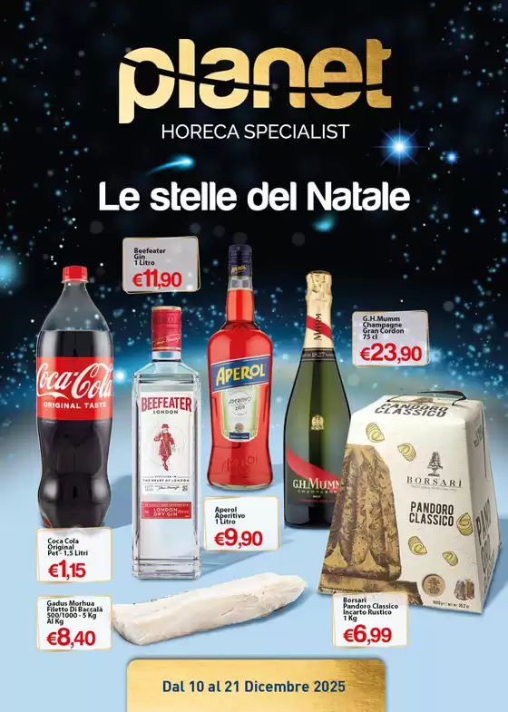 Volantino Planet Horeca a Schio | Le stelle del Natale | 2025-12-10T00:00:00.000Z - 2025-12-21T00:00:00.000Z