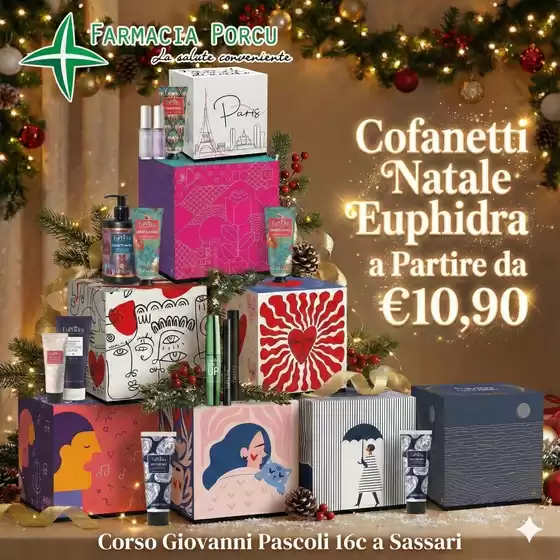 Volantino Farmacia Porcu a Alezio | Cofanetti Natale Euphidra | 2025-12-11T00:00:00.000Z - 2025-12-31T00:00:00.000Z