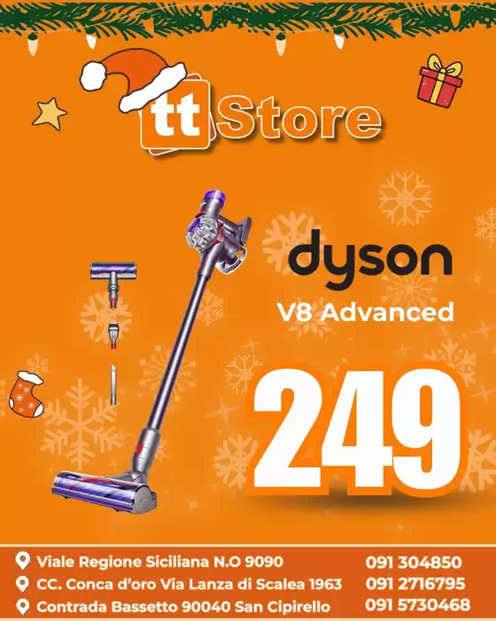 Volantino TT Store | Dyson V8 advanced | 2025-12-11T00:00:00.000Z - 2025-12-21T00:00:00.000Z