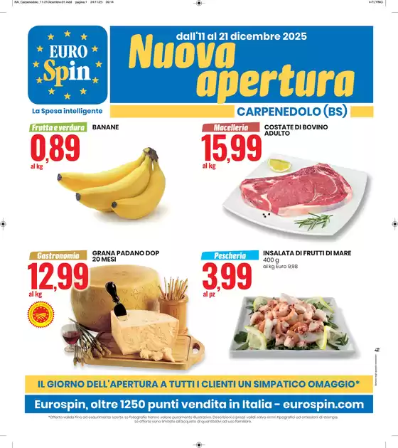 Volantino Eurospin a Ercolano | Nuova Apertura | 2025-12-11T00:00:00.000Z - 2025-12-21T00:00:00.000Z