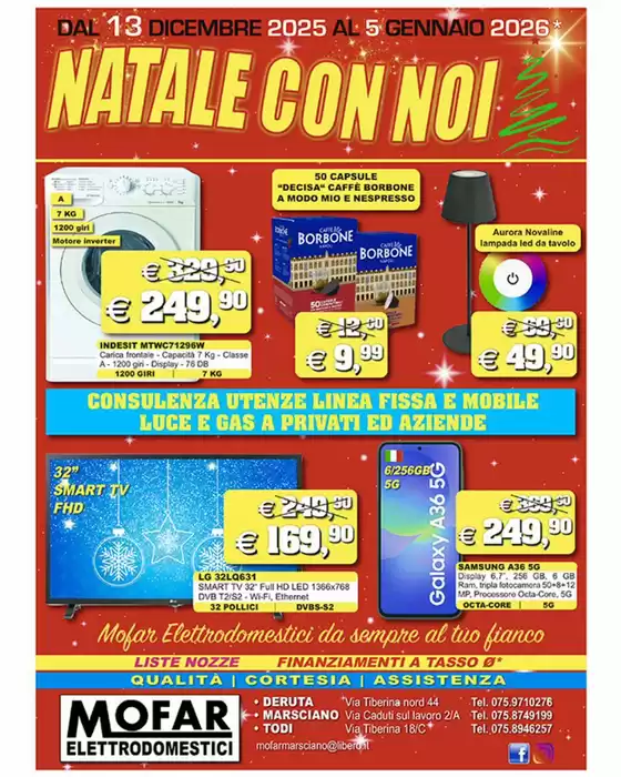 Volantino Mofar Elettrodomestici a Milano | Natale con noi | 2025-12-13T00:00:00.000Z - 2026-01-05T00:00:00.000Z