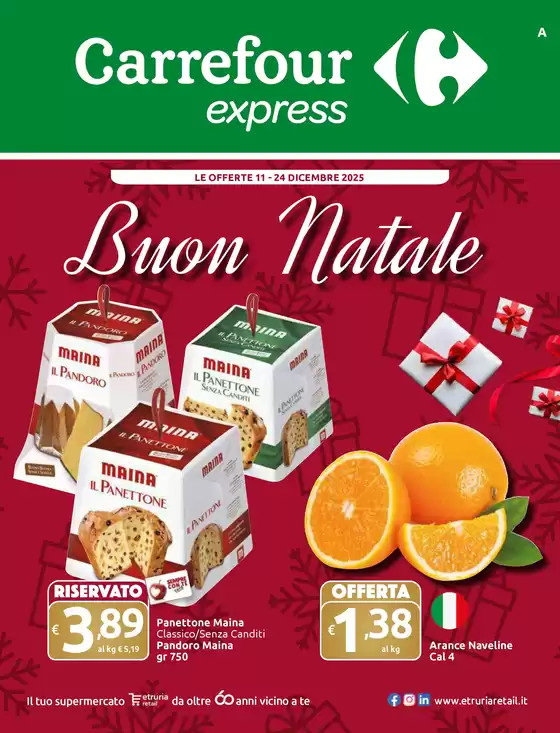 Volantino Carrefour Express a Chatillon | Buon Natale | 2025-12-11T00:00:00.000Z - 2025-12-24T00:00:00.000Z