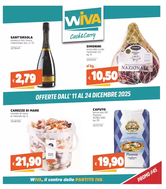Volantino Wiva Cash&Carry a Deiva Marina | Offerte dal 11 al 24 Dicembre 2025 | 2025-12-11T00:00:00.000Z - 2025-12-24T00:00:00.000Z